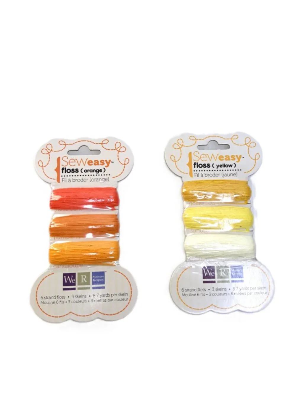 We R Memory Keepers Bundle Embroidery Floss (10 pks), Stitch Piercers & Foam Mat